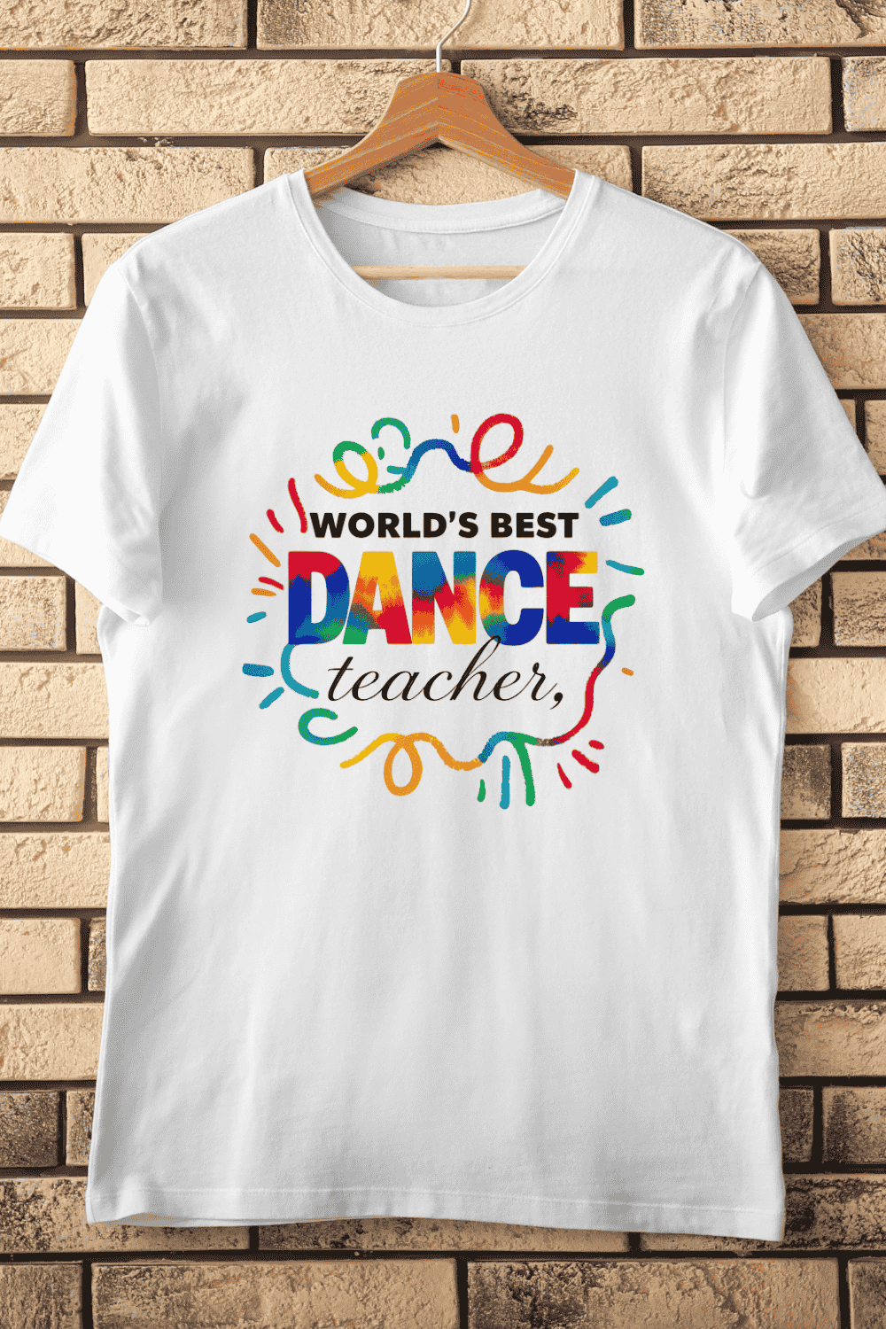 Groovy Dance Teacher Gift T-Shirt Design pinterest preview image.