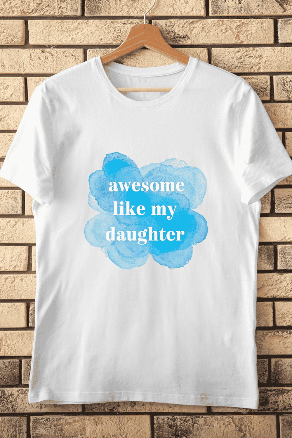 Daughter Pride Quote T-Shirt Design pinterest preview image.