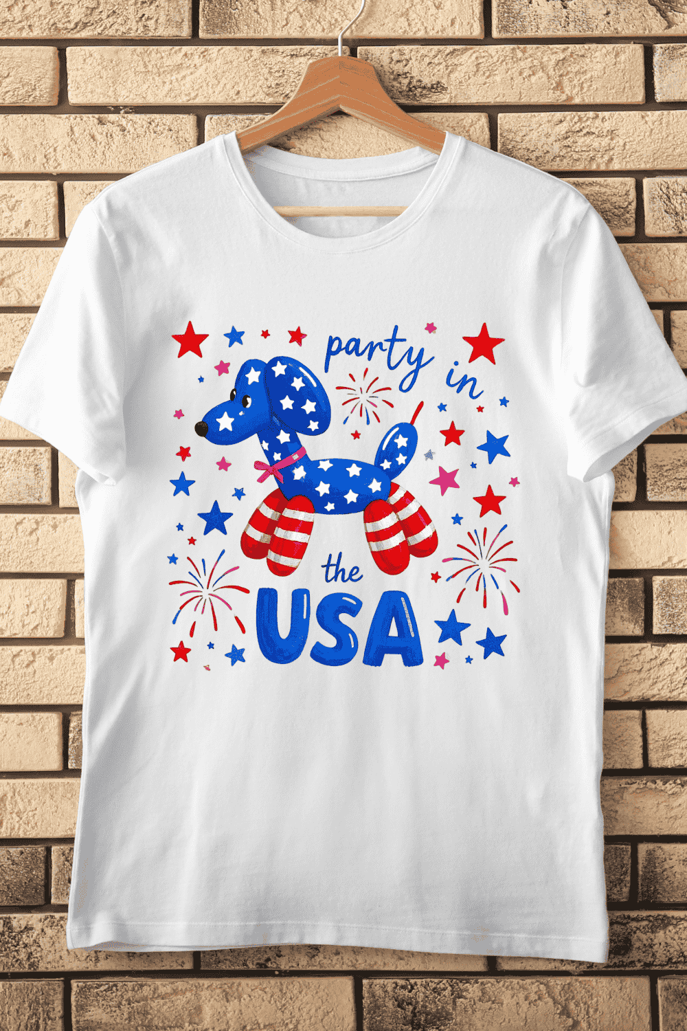 Party in the USA T-Shirt Design pinterest preview image.