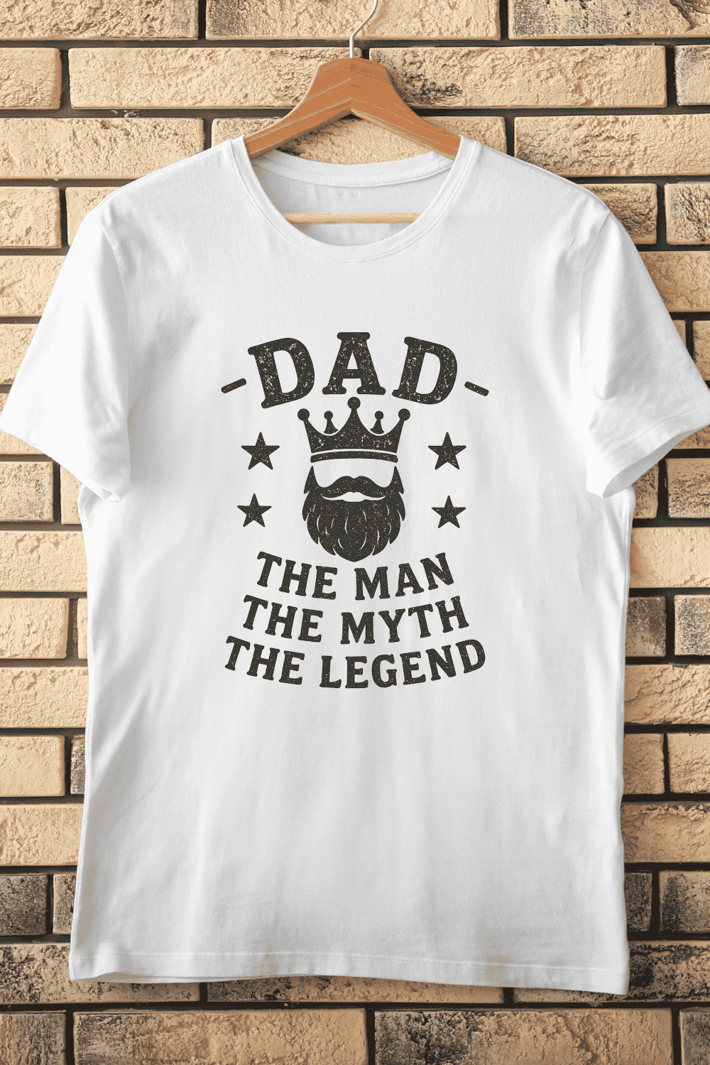 Dad The Man The Myth The Legend T-Shirt Design pinterest preview image.
