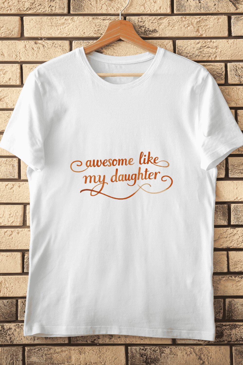 Love My Daughter Saying T-Shirt Design pinterest preview image.