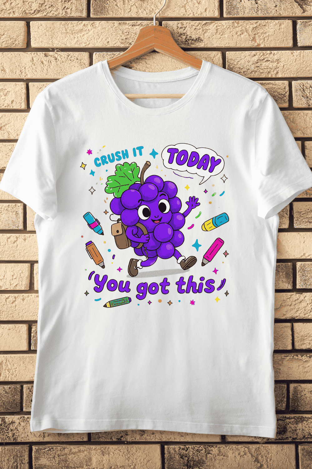 Crush It Today T-Shirt Design pinterest preview image.