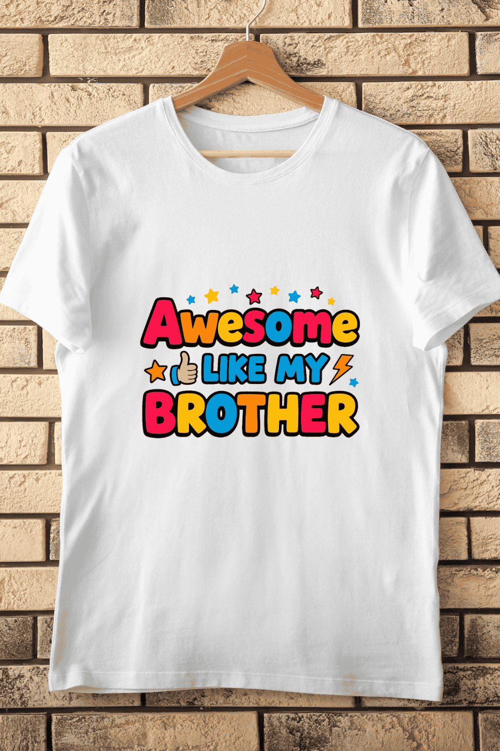 Funny Sibling Appreciation T-Shirt Design pinterest preview image.