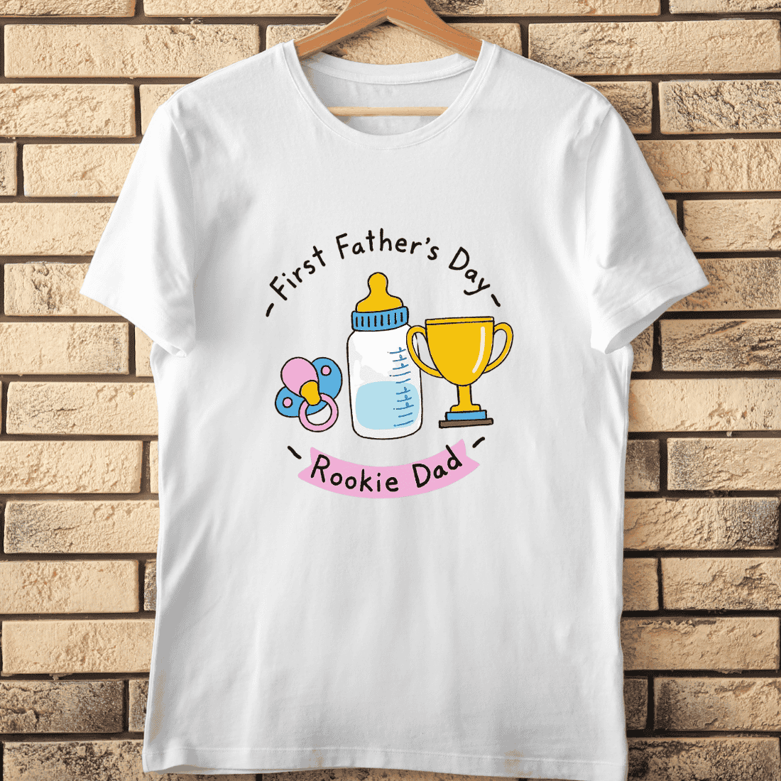 Rookie Dad Award T-Shirt Design cover image.