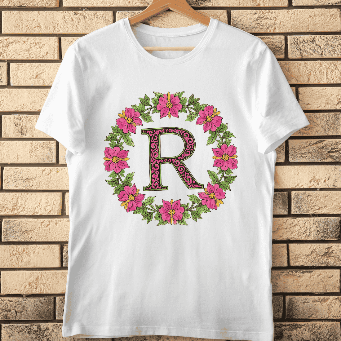Fairy Tale Inspired Q Initial T-Shirt Design cover image.