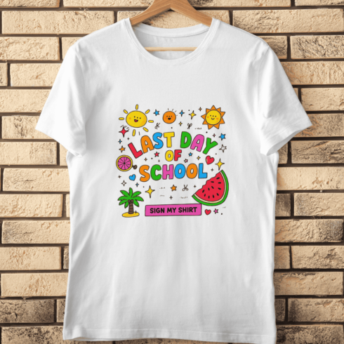 Last Day of School T-Shirt Design cover image.
