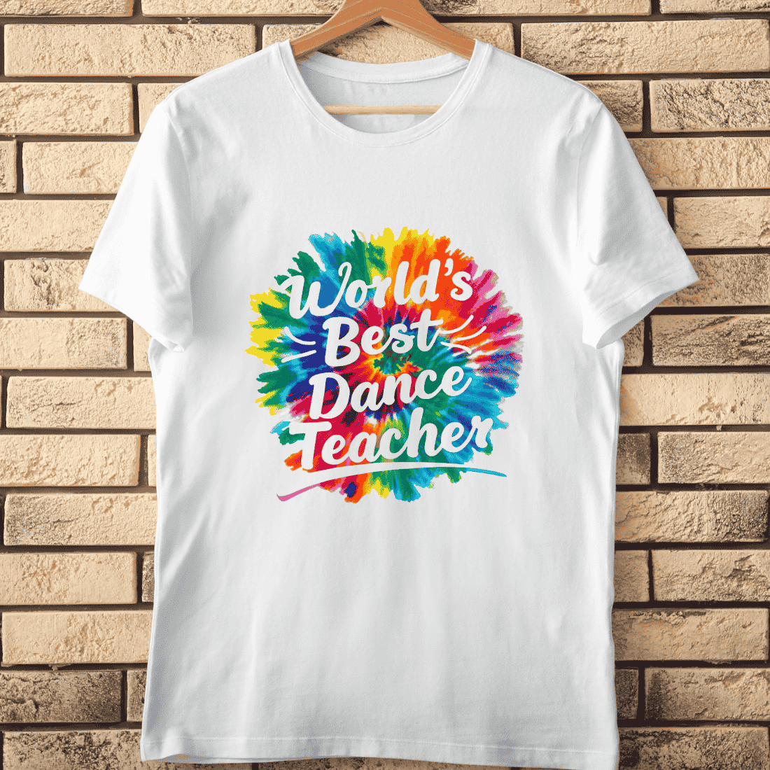 Colorful Dance Teacher T-Shirt Design cover image.