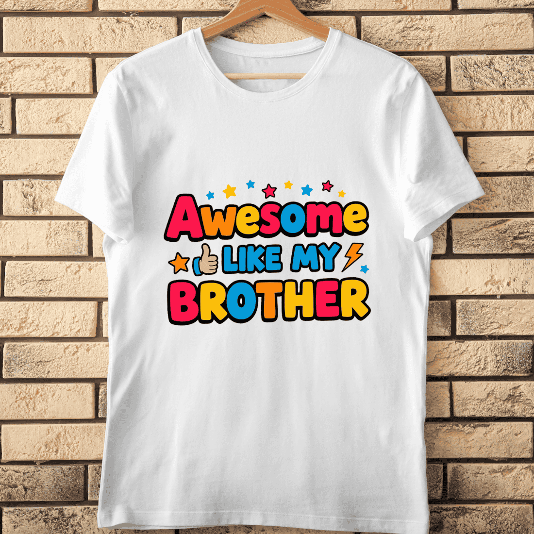 Funny Sibling Appreciation T-Shirt Design cover image.