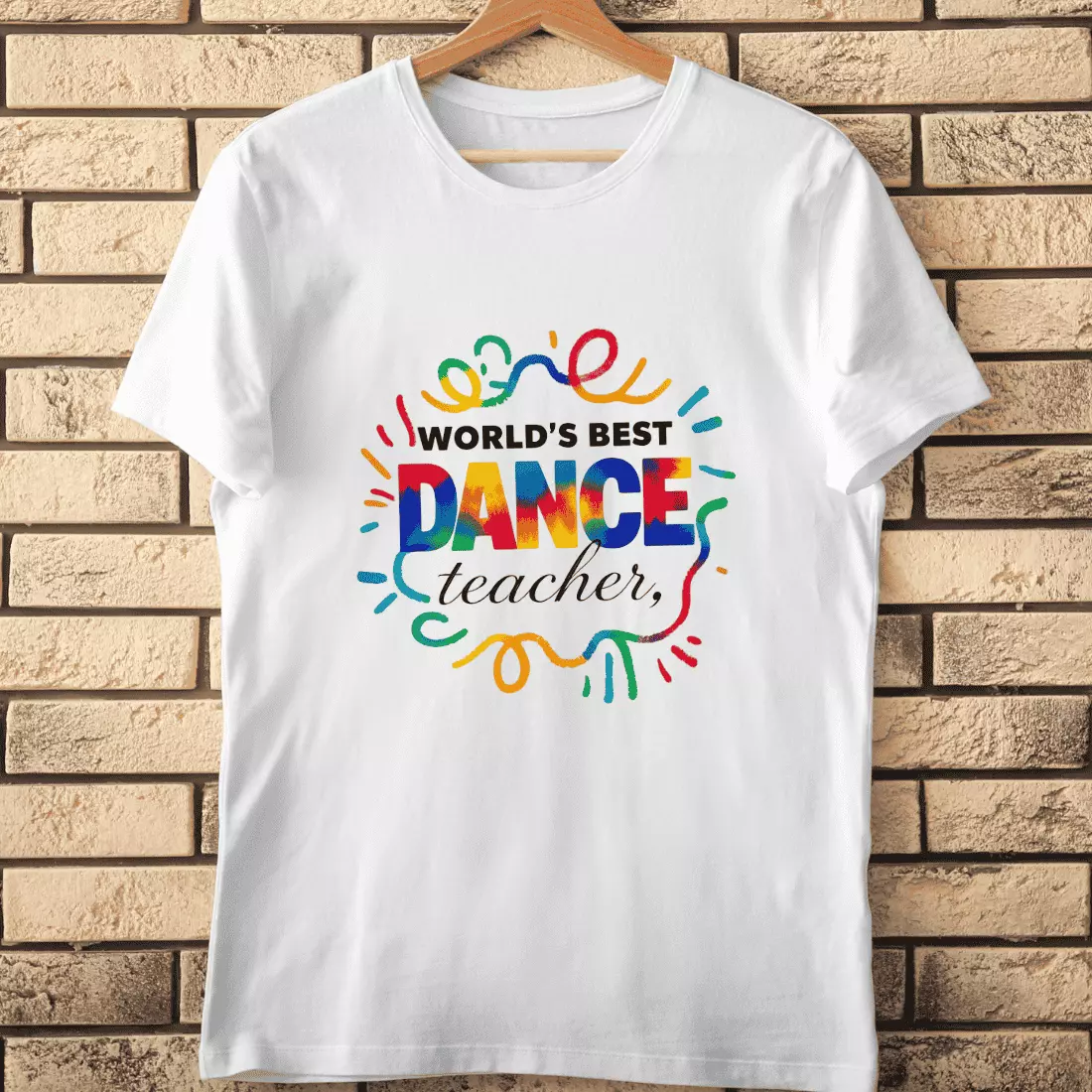 Groovy Dance Teacher Gift T-Shirt Design cover image.