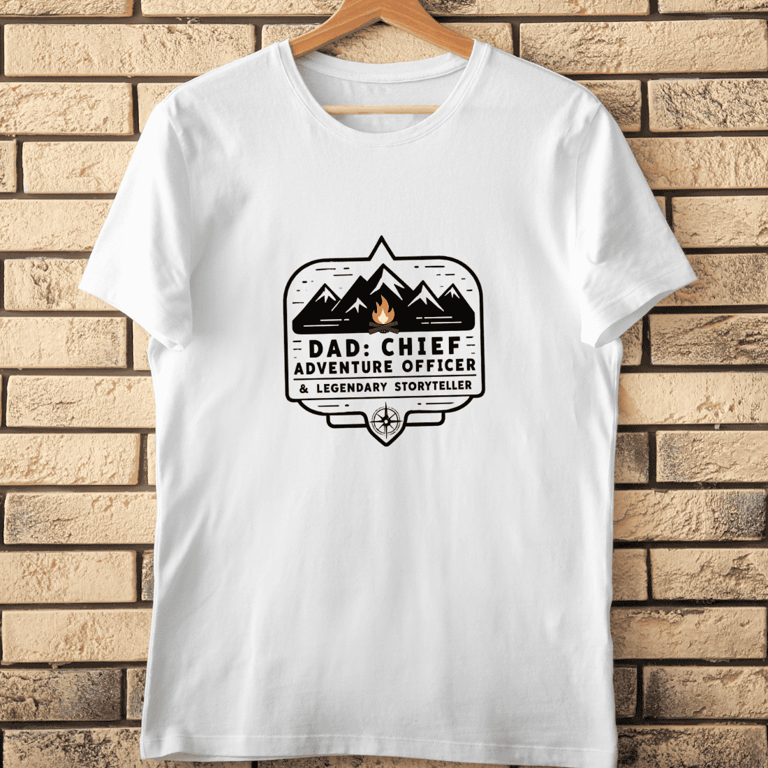 Dad Chief Adventure Officer T-Shirt Design cover image.