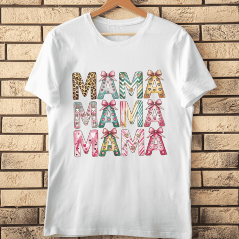 Fun Mama Best Mom Ever T-Shirt Design cover image.