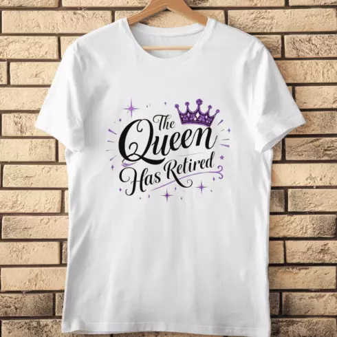 Royal Retirement T-Shirt Design cover image.