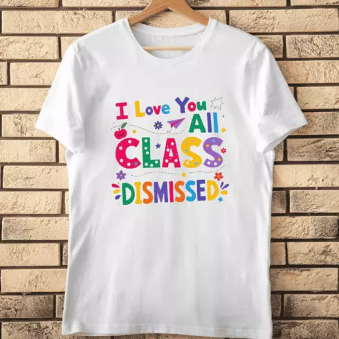 Kids Style Class Dismissed T-Shirt Design cover image.