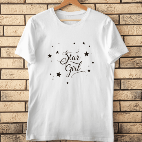Girly Star T-Shirt Design cover image.
