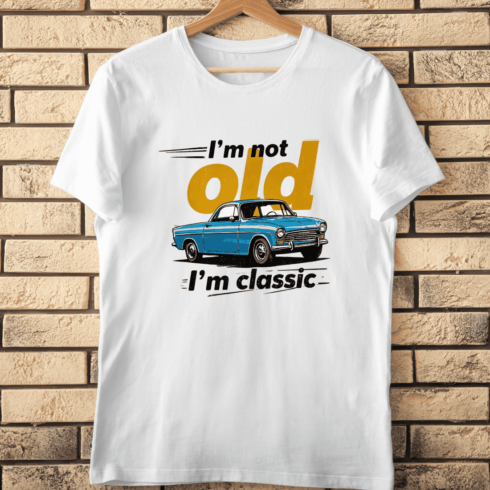 Vintage Car I'm Classic T-Shirt Design cover image.