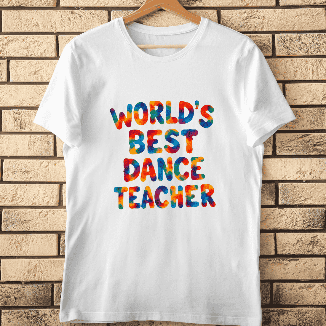 Colorful Dance Teacher Appreciation T-Shirt Design cover image.