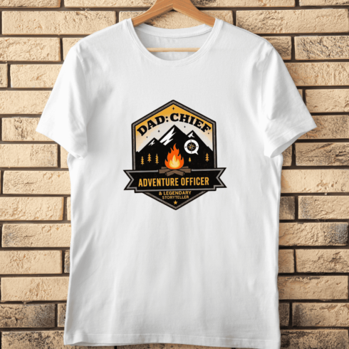 Adventure Dad T-Shirt Design cover image.