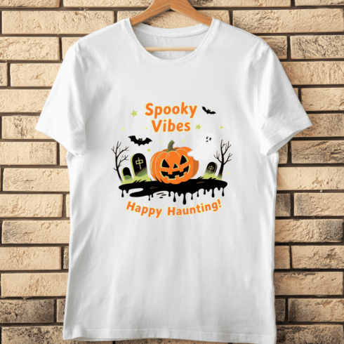 Spooky Vibes T-Shirt Design cover image.