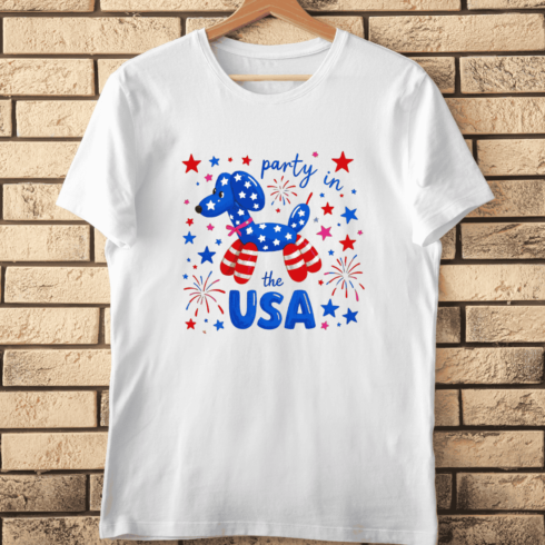Party in the USA T-Shirt Design cover image.