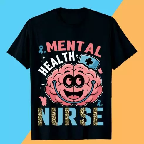 2 MENTAL HEALTH NURSE Mental Health T-shirt Design Awareness SVG cover image.