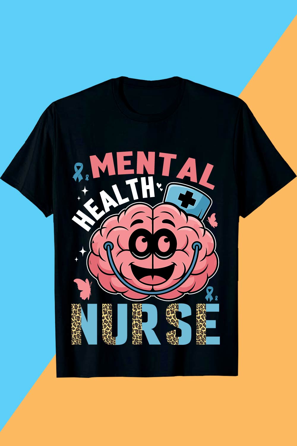 2 MENTAL HEALTH NURSE Mental Health T-shirt Design Awareness SVG pinterest preview image.