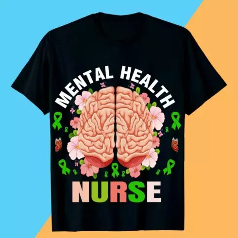 MENTAL HEALTH NURSE Mental Health T-shirt Design Awareness SVG cover image.