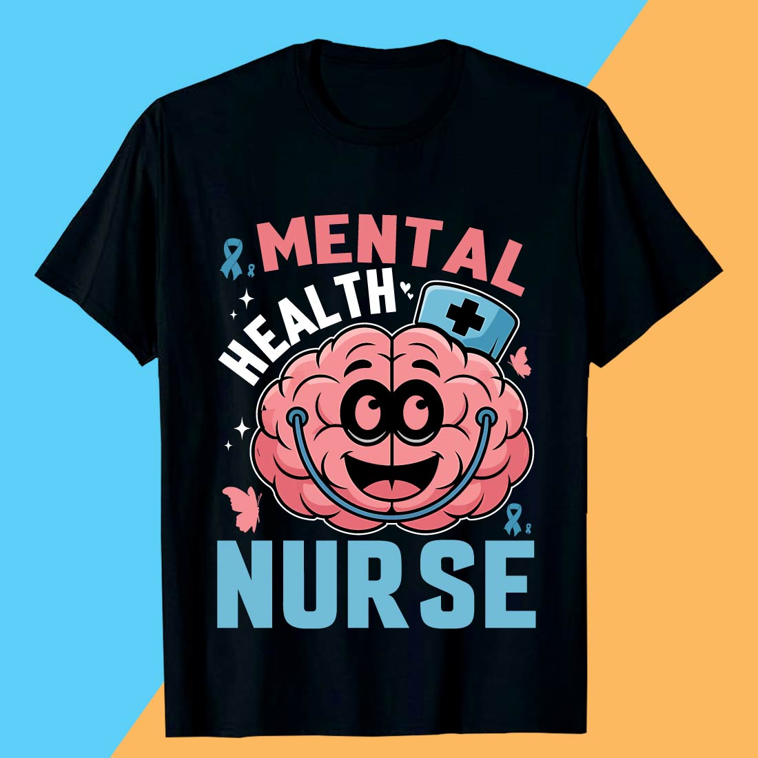 2 MENTAL HEALTH NURSE Mental Health T-shirt Design Awareness SVG preview image.
