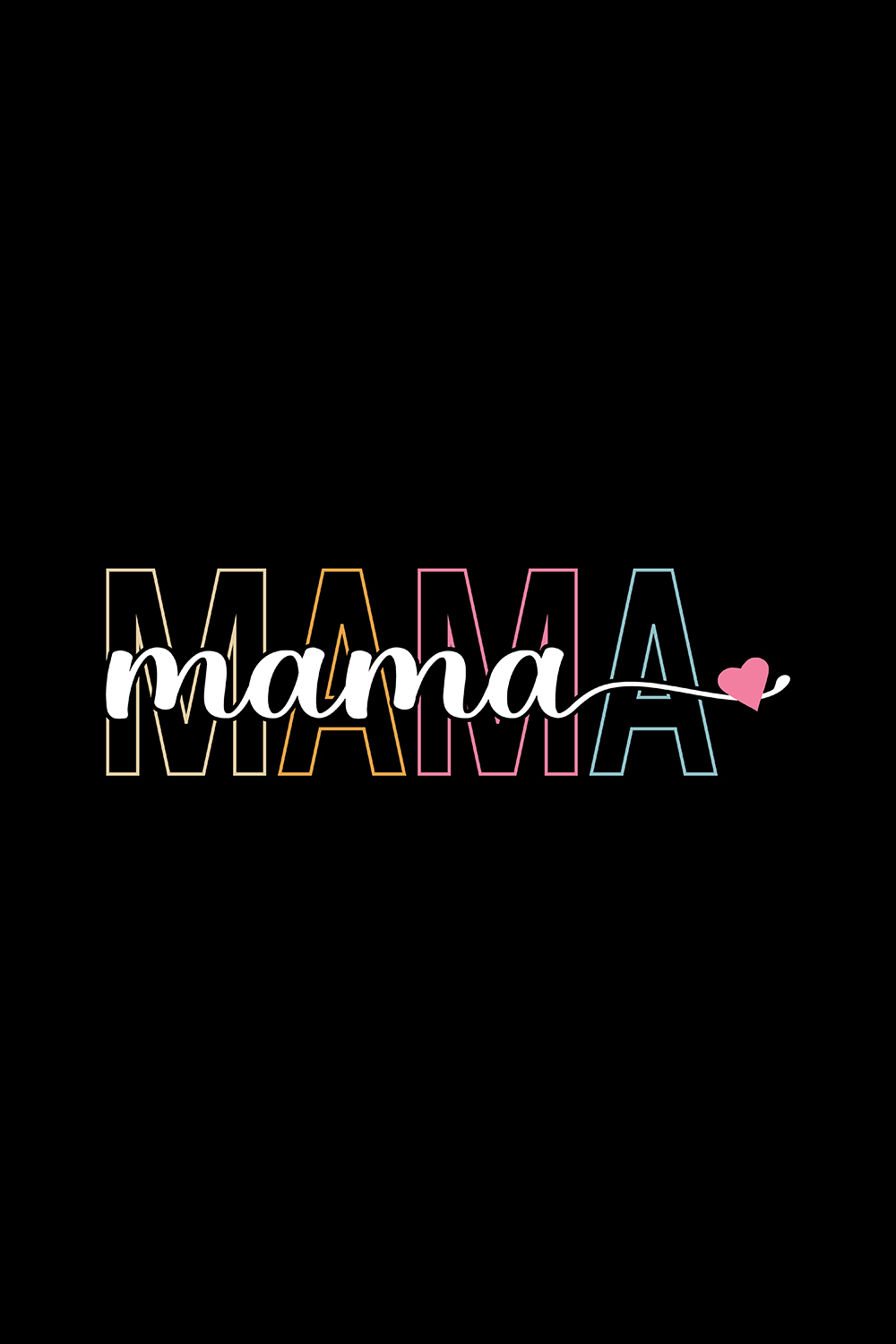 Mama PNG Mama SVG Mama Mom T-Shirt pinterest preview image.