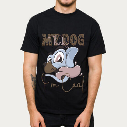 My Dog Thinks I’m Cool t-shirt cover image.