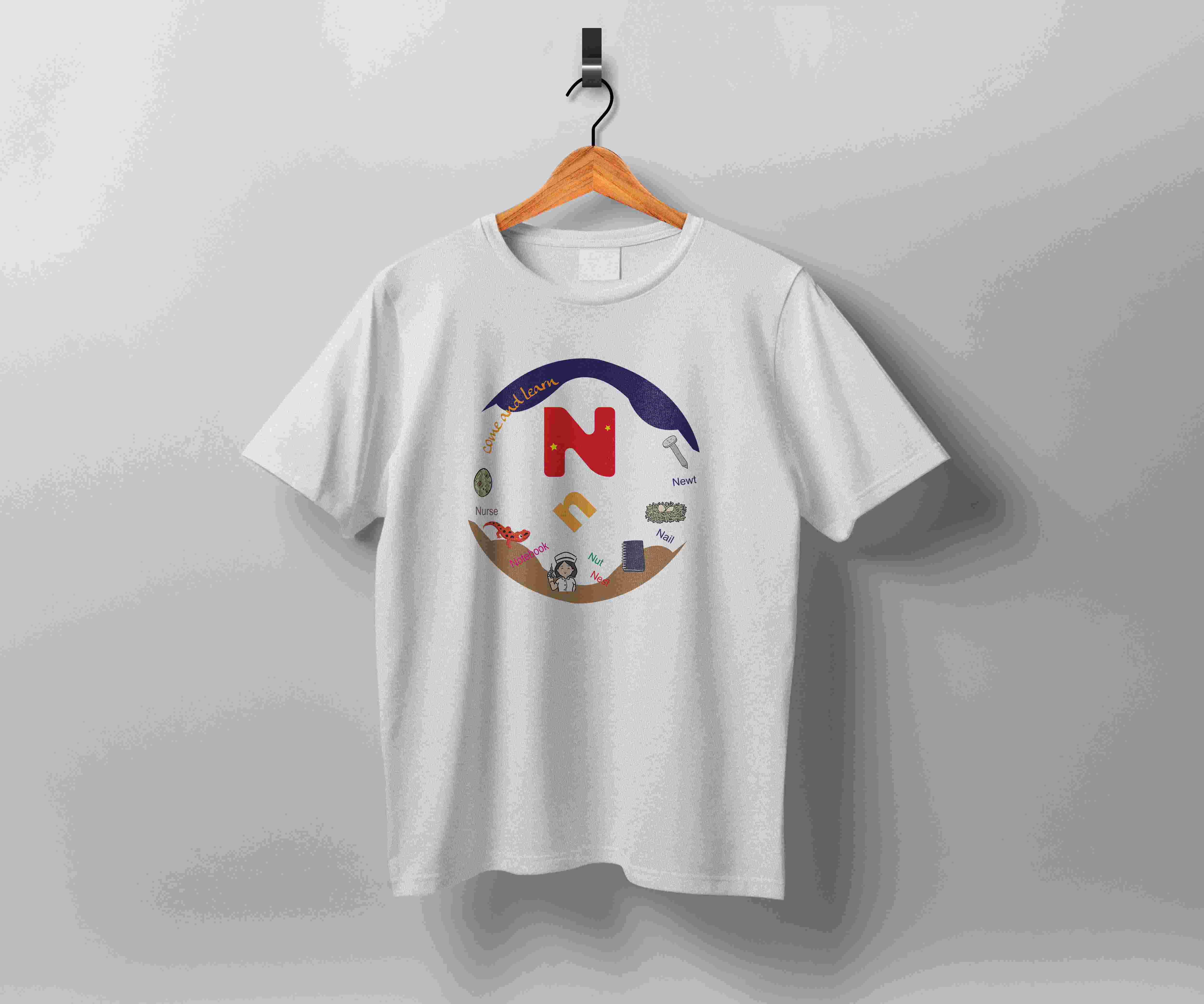 n letter tshirt 543