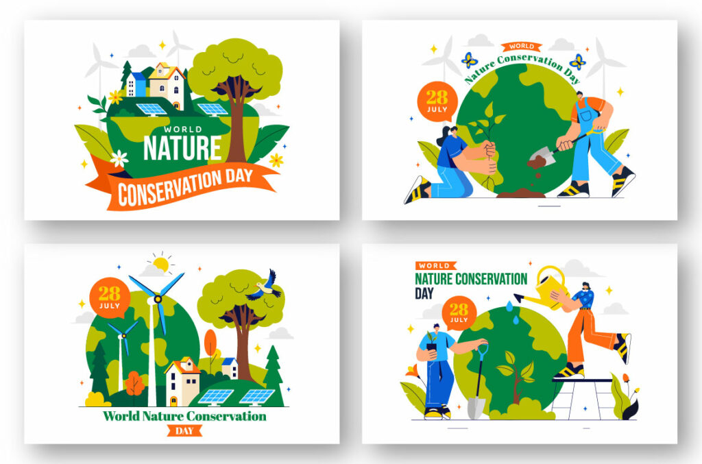 10 World Nature Conservation Day Illustration - MasterBundles