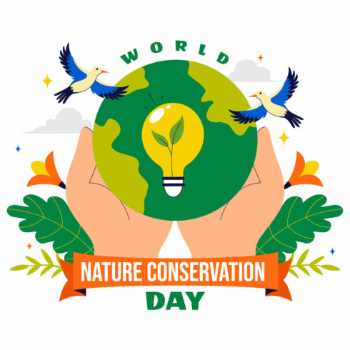 10 World Nature Conservation Day Illustration cover image.
