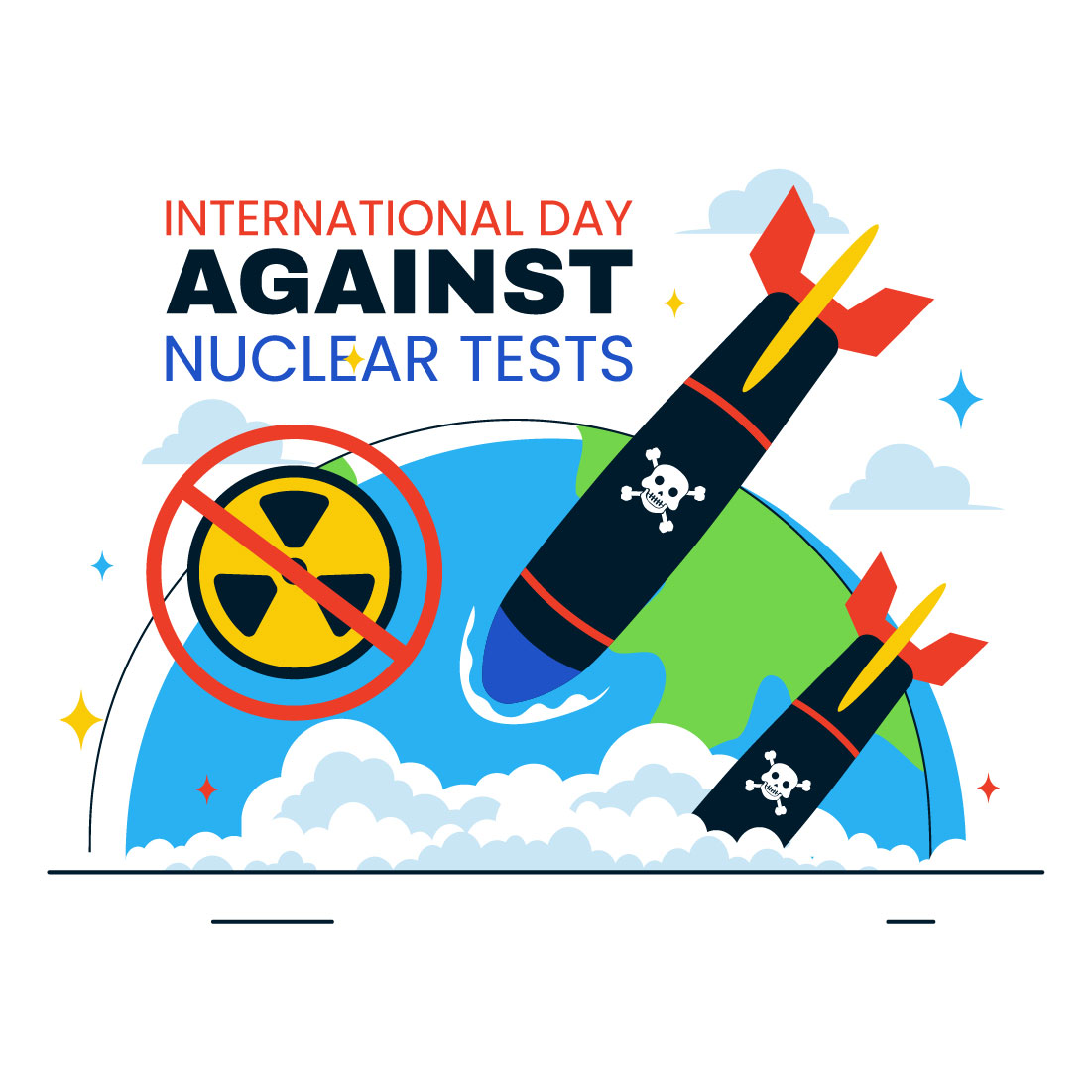 10 Day of Against Nuclear Tests Illustration cover image.