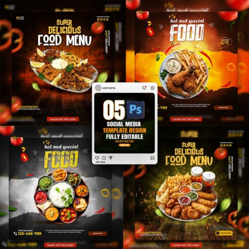 05 Unique & Professional social media post or web banner template design cover image.