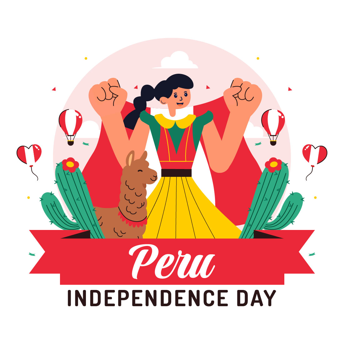 10 Peru Independence Day Illustration cover image.