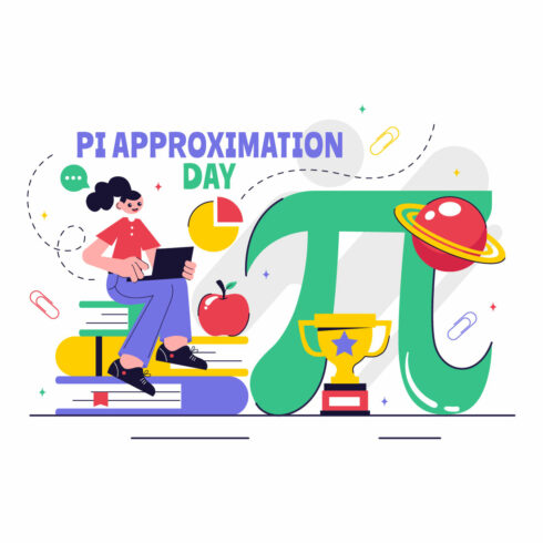 10 Pi Approximation Day Illustration cover image.