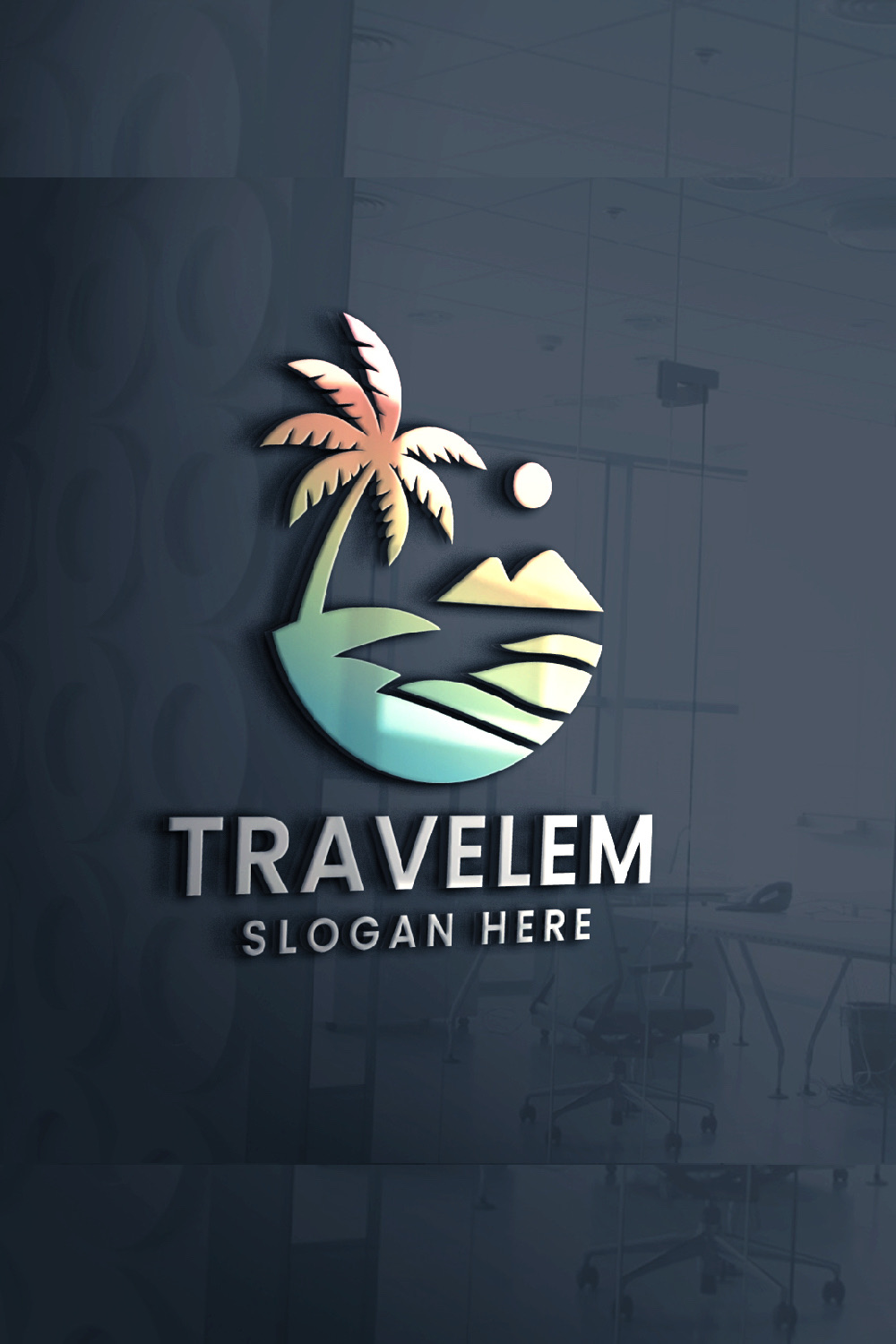 Travel Agency Company Logo pinterest preview image.