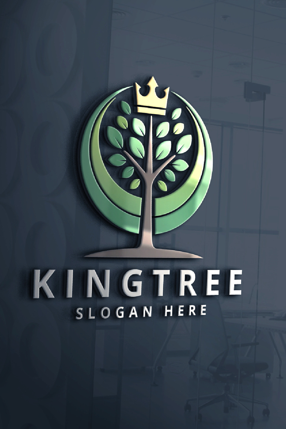 King Tree Logo pinterest preview image.