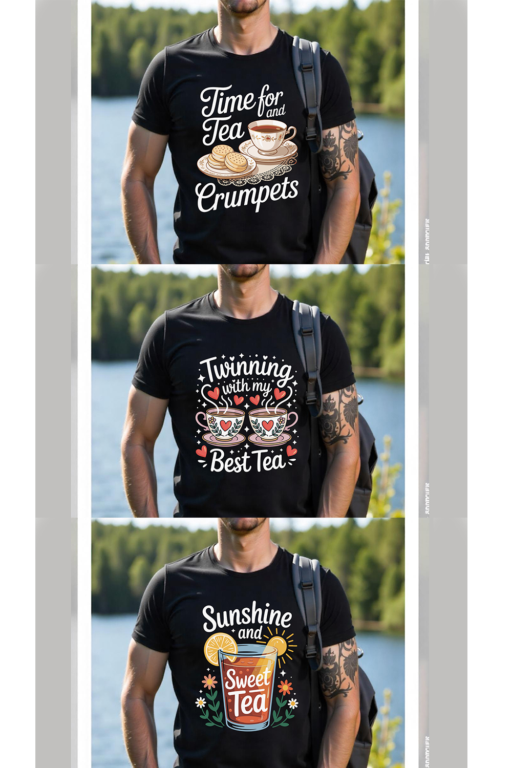 Tea Graphic Design Tea Lovers pinterest preview image.
