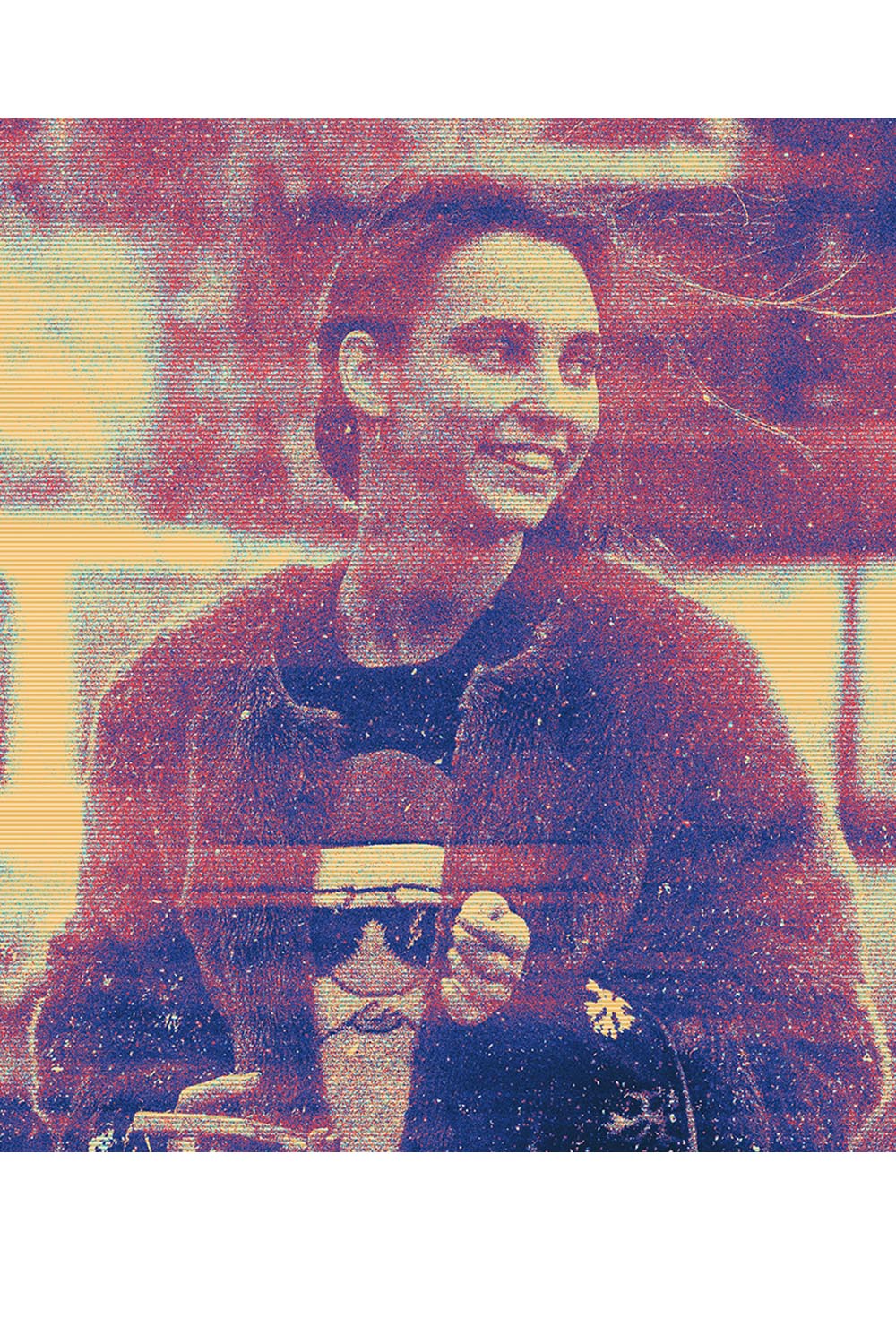 Grain Thermal Effect Photoshop Action pinterest preview image.