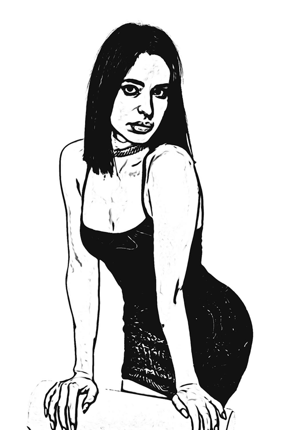 Image Vector Tracing Photoshop Action pinterest preview image.