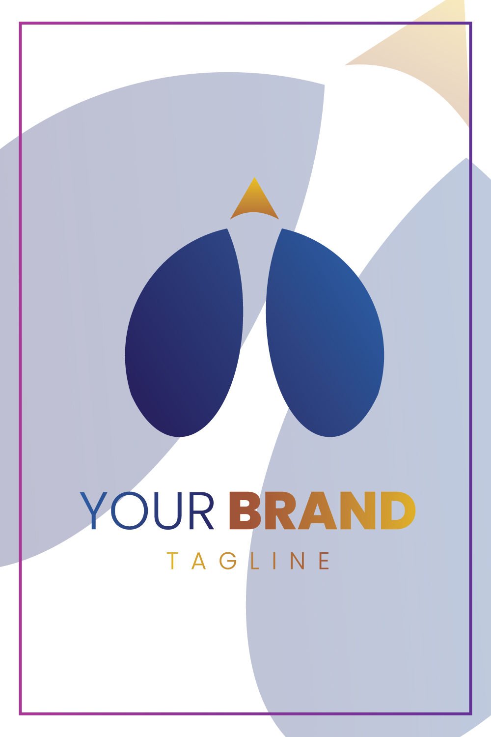 Modern Travel Agency Sleek Logo pinterest preview image.