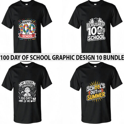 100 Days of School Graphic Design cover image.