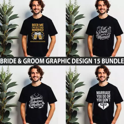 Bride & Groom Graphic Design cover image.