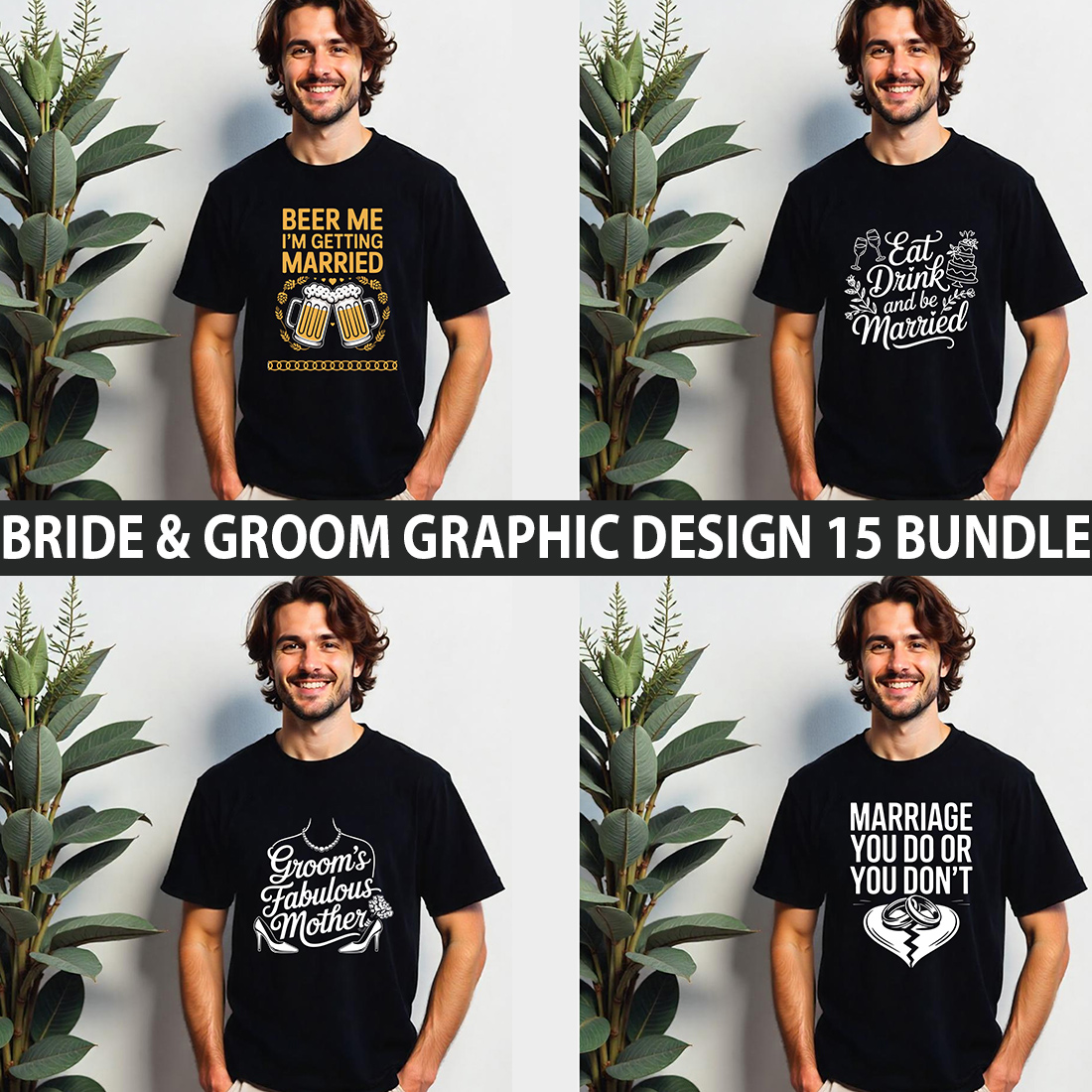 Bride & Groom Graphic Design cover image.
