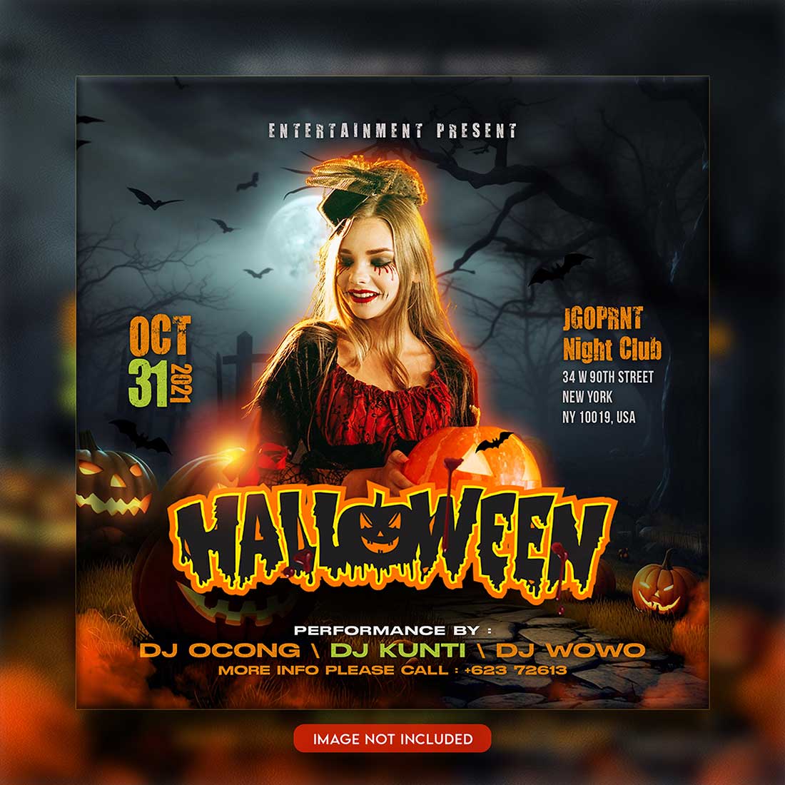 Premium Bundle Flyer social media and Instagram post template preview image.