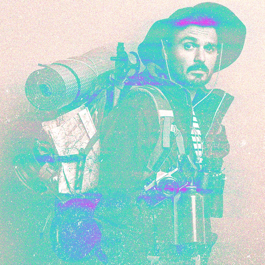 Grain Thermal Effect Photoshop Action preview image.