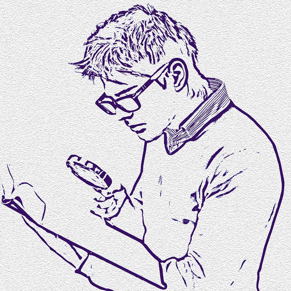 Sketch Pencil Art Photoshop Action preview image.