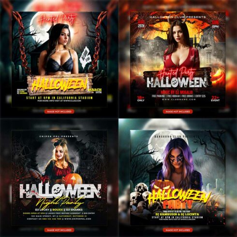 Premium Bundle Flyer social media and Instagram post template cover image.