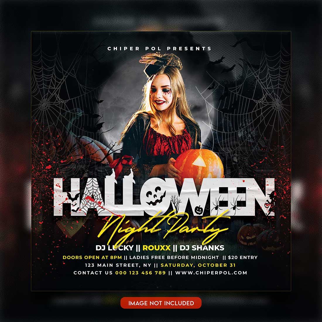 Premium Bundle Flyer social media and Instagram post template preview image.
